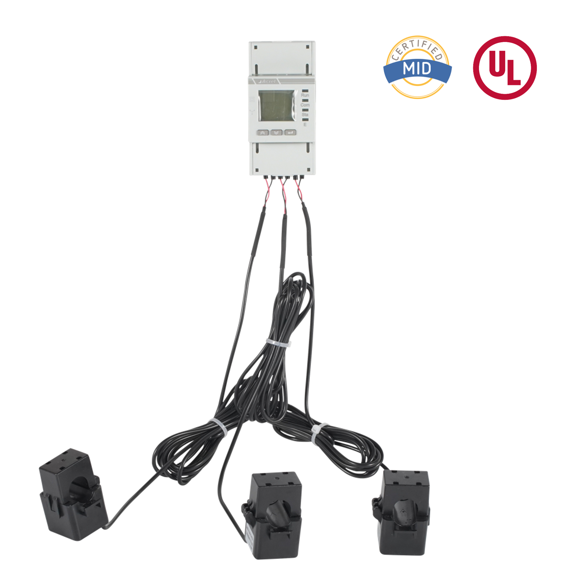 Сертифицированный UL трехфазный счетчик энергии переменного тока с раздельными трансформаторами тока