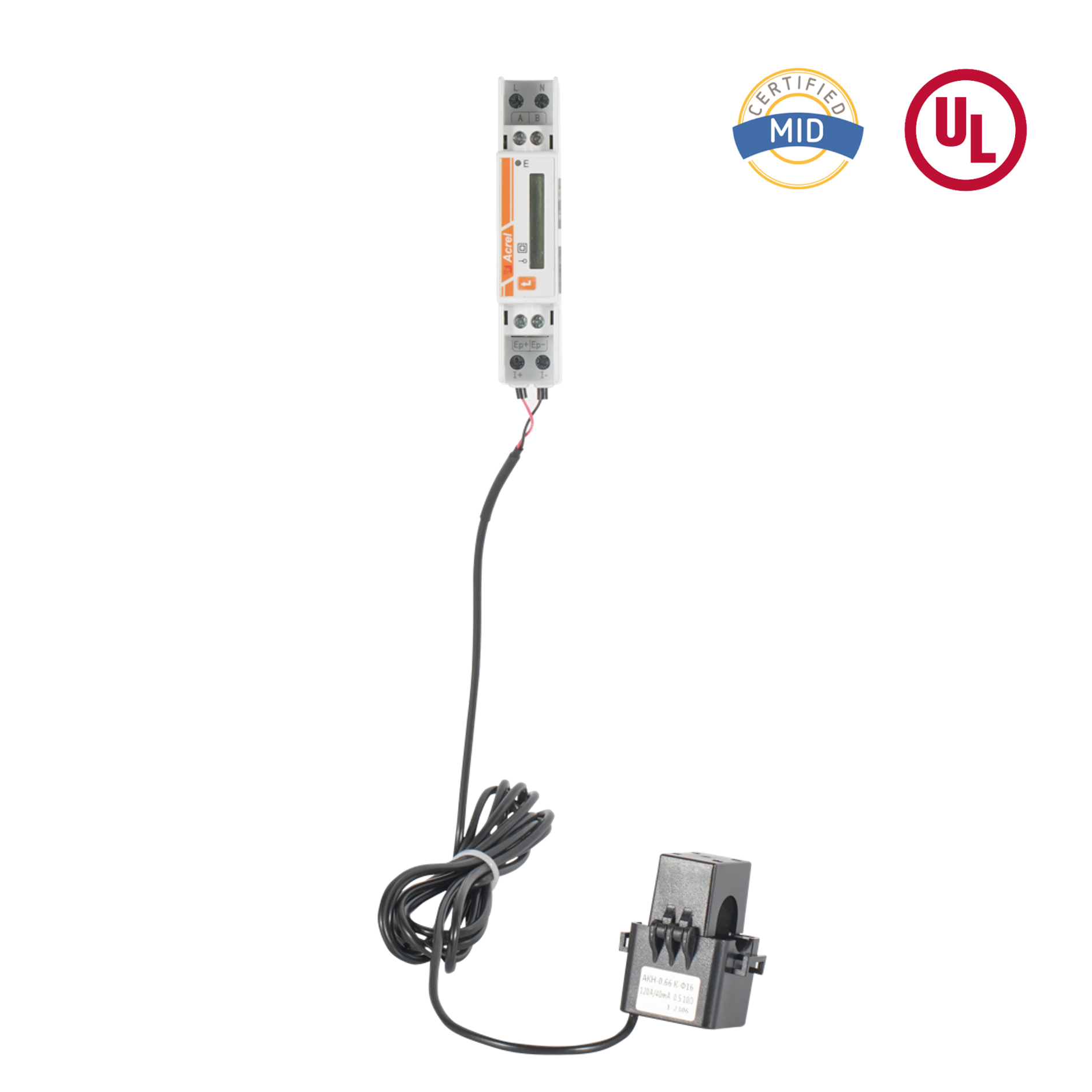 Сертифицированный UL однофазный счетчик энергии переменного тока с трансформатором тока с разделенным сердечником