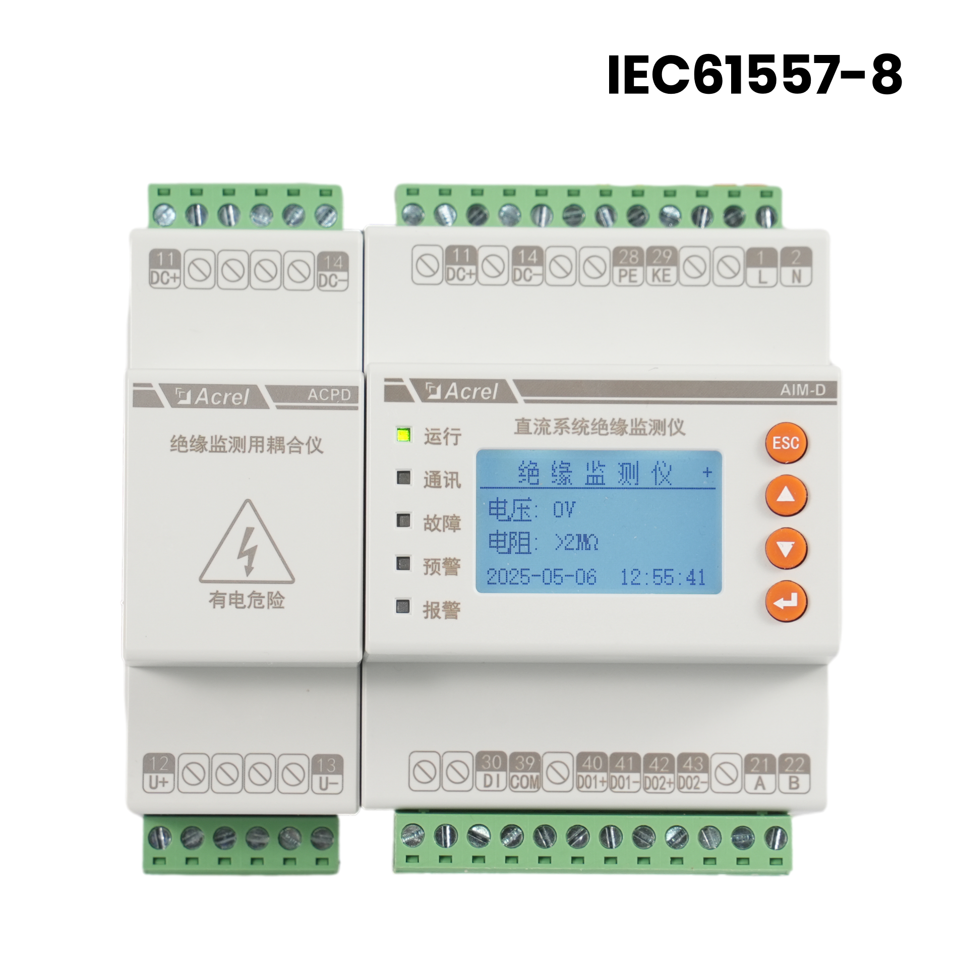 AIM-D500-CA Устройство контроля изоляции DIN-рейки постоянного тока IMD с IEC61557-8