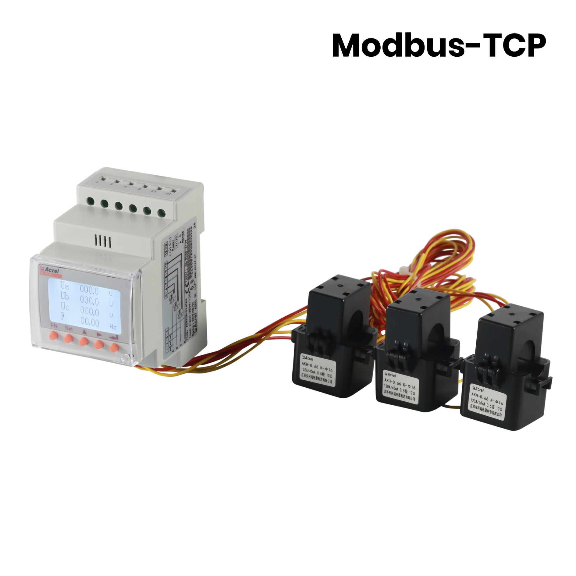 Связь по Ethernet Modbus-TCP Трехфазный счетчик электроэнергии переменного тока с внешними трансформаторами тока